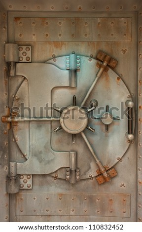 Rusty Bank Vault Door