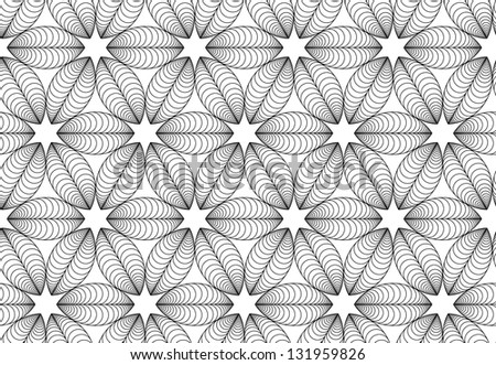 Seamless black and white pattern with coffee grain