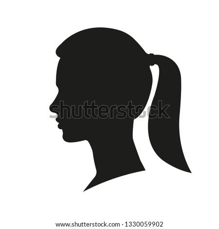 Ponytail Vector At Vectorified Com Collection Of Ponytail Vector