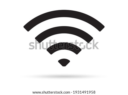 Wifi icon. Wireless internet signal symbol. Vector illustration.