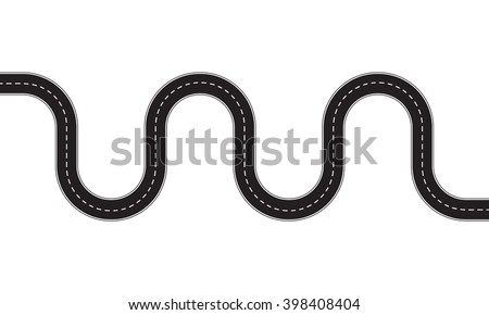 Image, Stock Photo Road marking zigzag stripes with shadow of a lantern in background