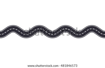 Similar – Image, Stock Photo Road marking zigzag stripes with shadow of a lantern in background