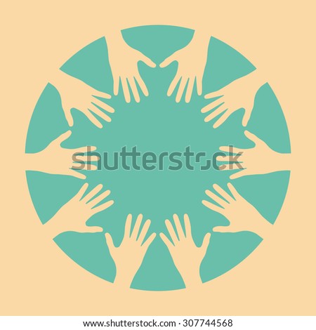 Vector Images Illustrations And Cliparts People Hands United