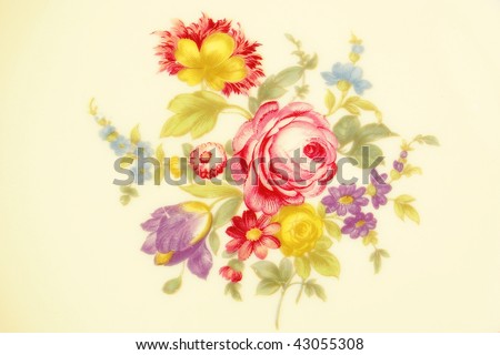 fine china - floral pattern - Taka San Ladycliff 7603