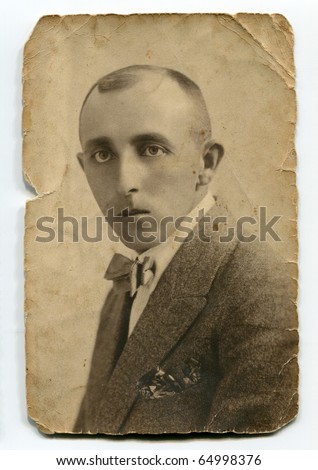 Vintage portrait of man