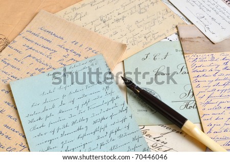 Old letters and postcards