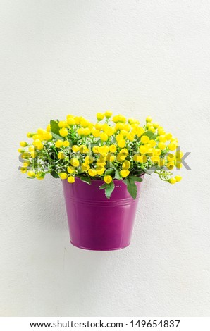 Fake flower in the vase