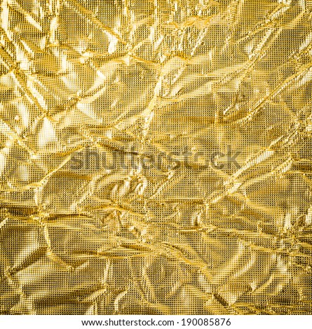 gold paper crumpled texture background