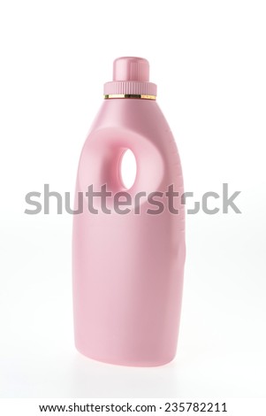 fabric softener bottle isolated on white background