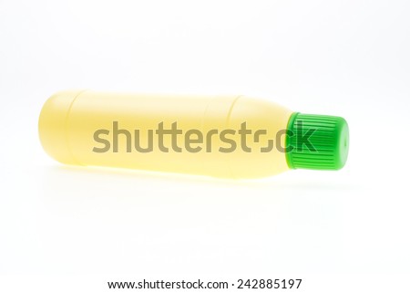 Product household equipment bottles isolated on white background
