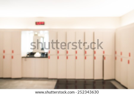 Abstract blur locker room background