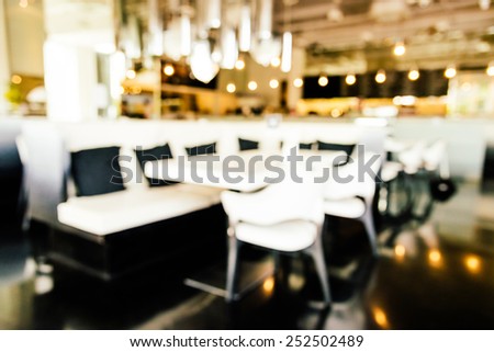 Blur restaurant background - vintage effect style pictures