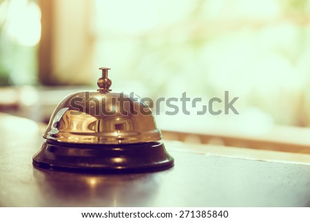 Hotel bell - vintage filter