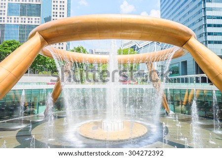 Fountain of wealth at singapore