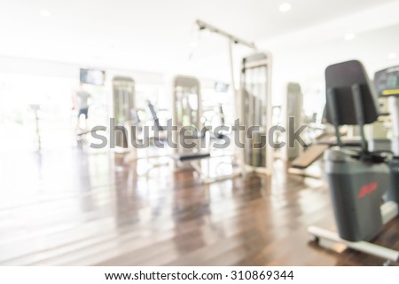 Abstract blur gym background