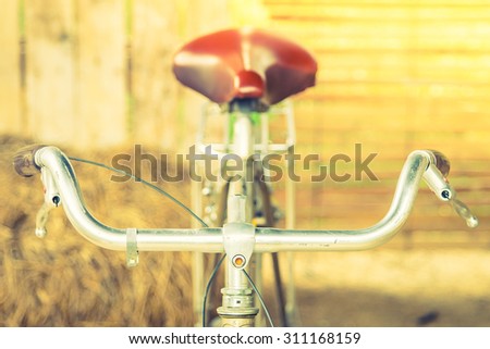 Vintage bicycle - vintage filter effect