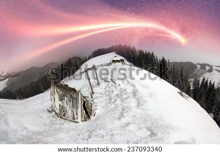 Magic mountain country, the home of Father Frost, Santa Claus, and other legendary heroes of the winter holidays. A cozy little house in wild mountains and forests store a lot of magical fairy secrets