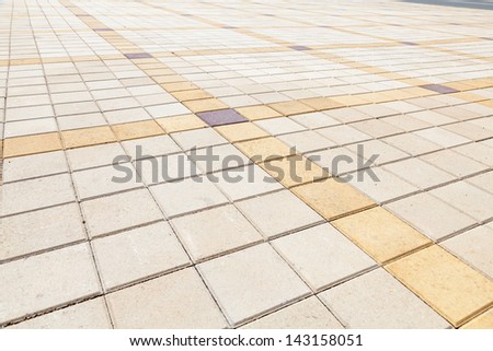 The town square lined with beautiful paving slabs