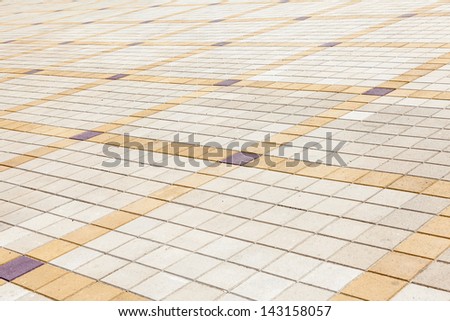 The town square lined with beautiful paving slabs