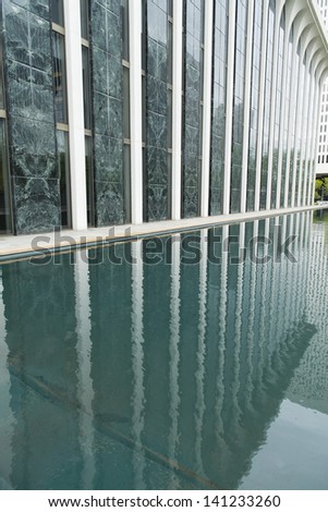 Building reflect in water