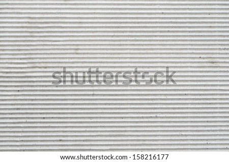 White corrugated cardboard texture