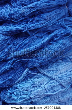 Abstract pattern smoke of yarn, Color threads bunch isolated on black background, Colorful yarns