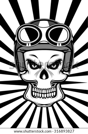 Skull, Helmet, Vector - 316893827 : Shutterstock