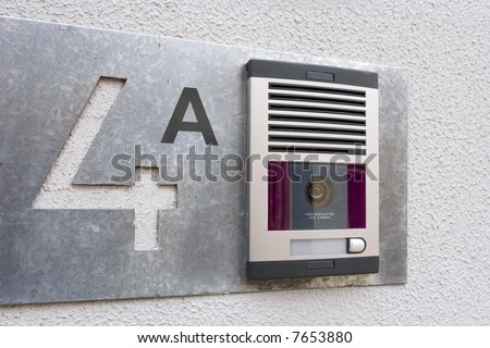 Video Intercom in the entry of a house