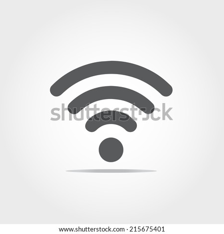 wifi icon on white background