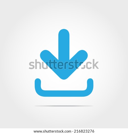 Download icon on white background