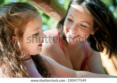 Happy moment - mother with child