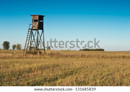 wildlife observation point - raised blind