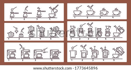Similar – Image, Stock Photo Filter coffee preparation