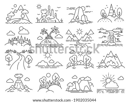 Simple Mountain Drawing | Free download on ClipArtMag