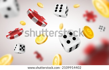 Image, Stock Photo Falling cubes luck Playing