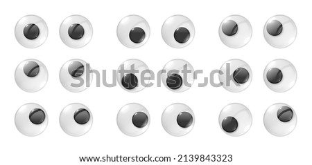 Similar – Image, Stock Photo Wobbly eyes that look at the word boo; Halloween, fear, fright