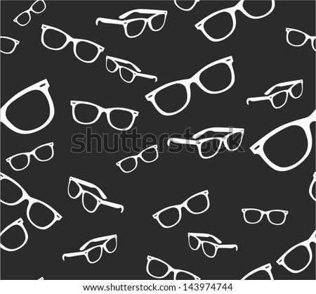 Seamless spectacles, glasses pattern, eyeglasses, specs pattern. Sunglasses