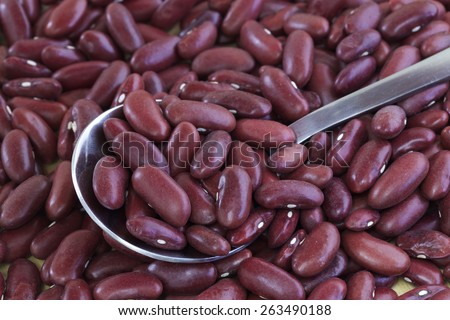 The kidney bean with its dark red skin is named for its visual resemblance to a kidney. The kidney bean is also known as the red bean, although this usage can cause confusion with other red beans.