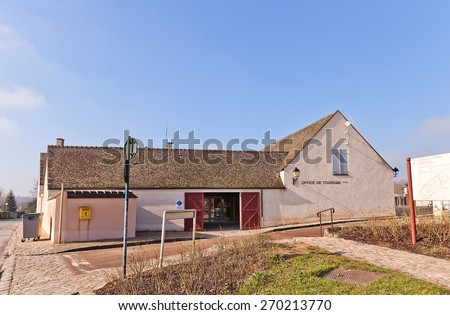 PROVINS, FRANCE - FEBRUARY 22, 2015: Tourist office in Provins town, France.  Is a useful information point for tourists visiting the area around Provins, it helps make life easier for visitors