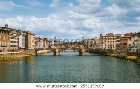 Similar – Image, Stock Photo Picturesque cityscape with blue sky on sunny day