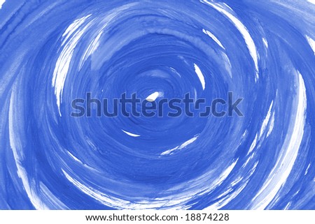 Blue abstract figure