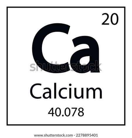 Calcium chemical element of the periodic table