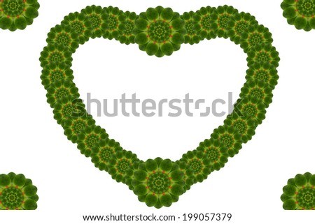 Create heart form leaf