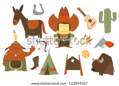 cowboy clip art pack