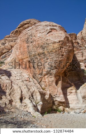 eerie rock formations in Red Rock Canyon, Nevada