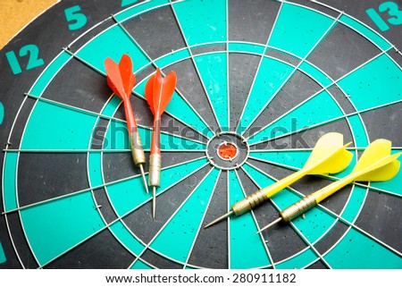 Dart is an opportunity and Dartboard is the target and goal. So both of that represent a challenge