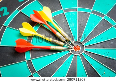 Dart is an opportunity and Dartboard is the target and goal. So both of that represent a challenge