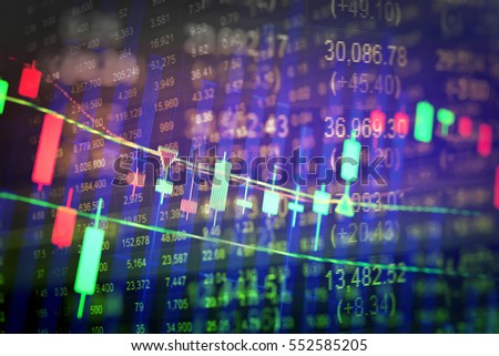 Display Of Sto!   ck Market Quotes Stock Market Chart Business Graph - 