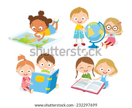 kids studying