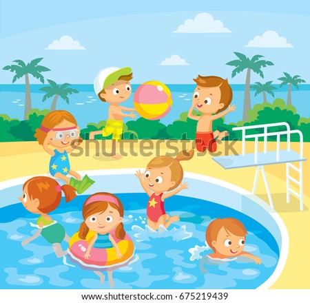 Kids Swimming Pool Clipart | Free download on ClipArtMag